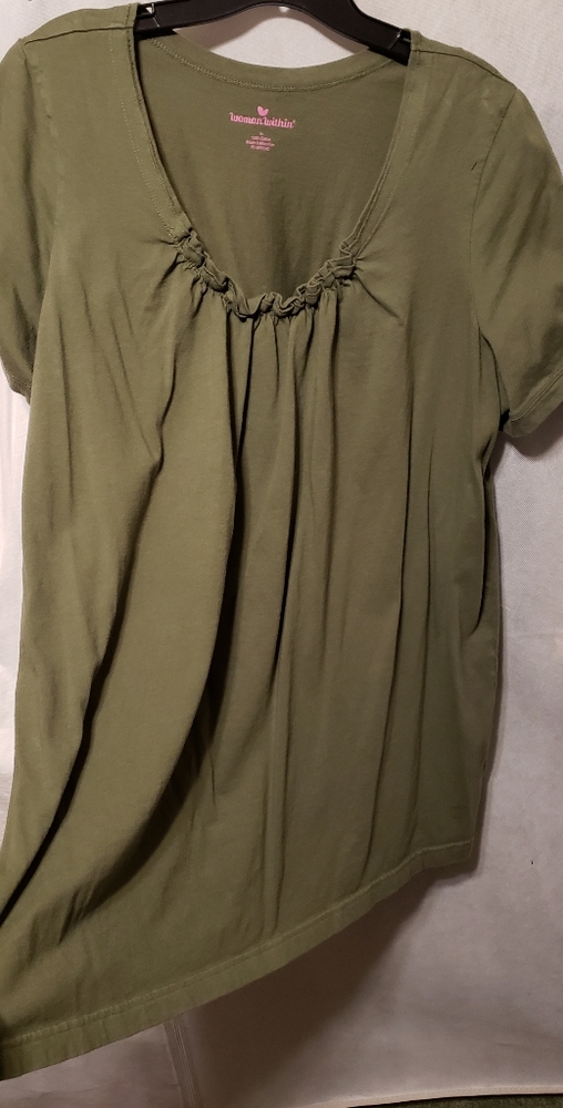 NWOT  1X  Green Blouse women within